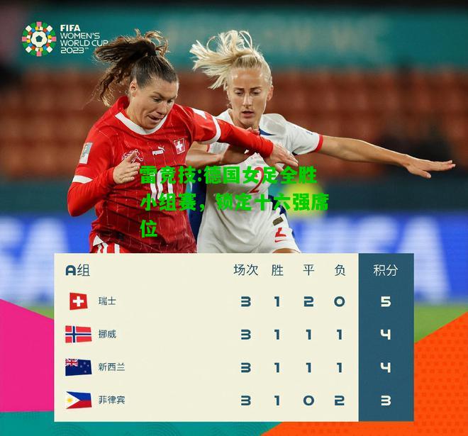 雷竞技:德国女足全胜小组赛，锁定十六强席位