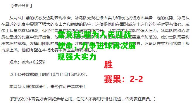 雷竞技:敢为人先迎战使命，力争进球再次展现强大实力