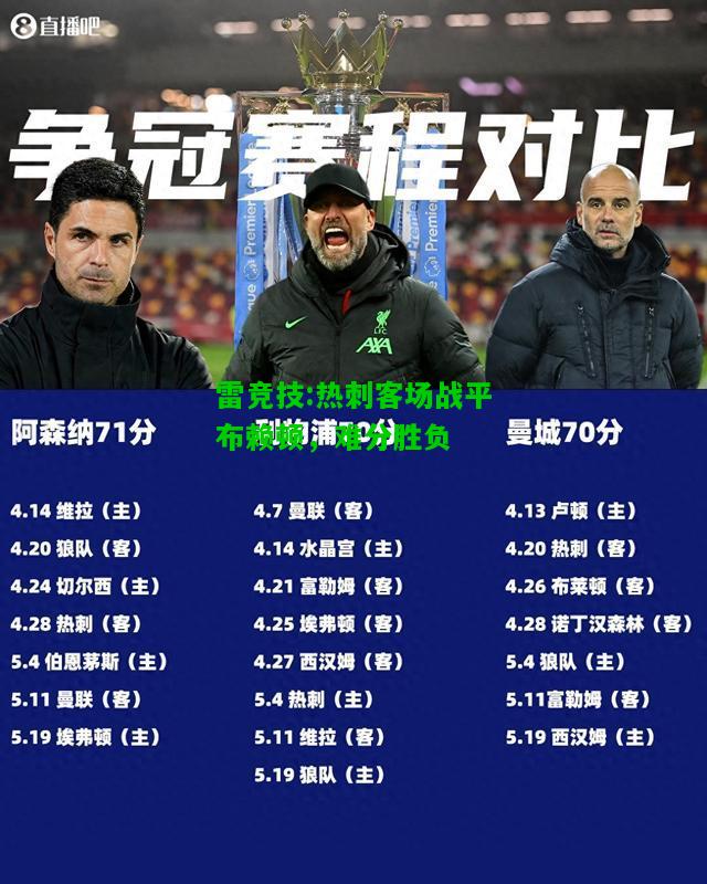 雷竞技:热刺客场战平布赖顿，难分胜负