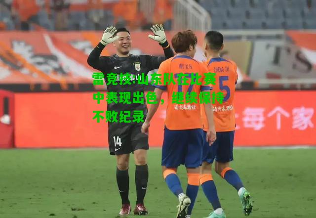 雷竞技:山东队在比赛中表现出色，继续保持不败纪录